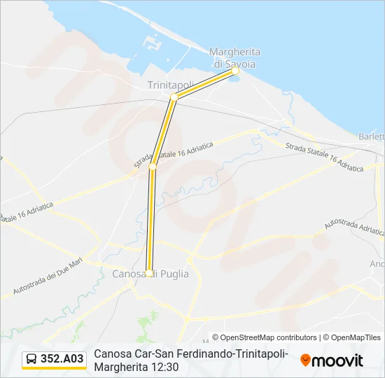 352.A03 Bus Line Map