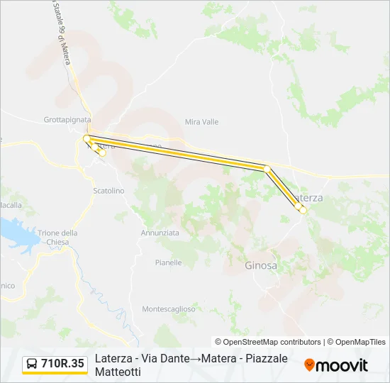 710R.35 Bus Line Map
