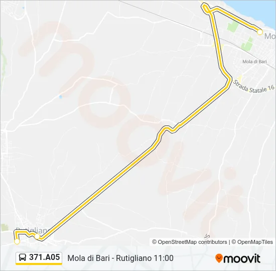 371.A05 Bus Line Map