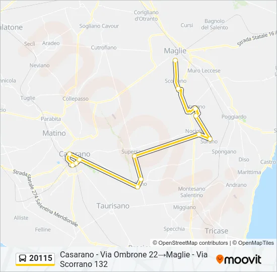 20115 Bus Line Map