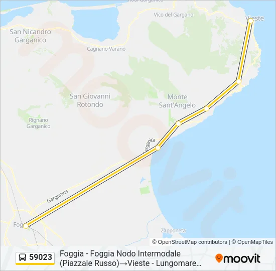 59023 Bus Line Map