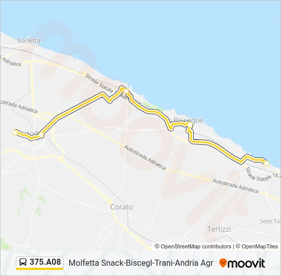 375.A08 Bus Line Map