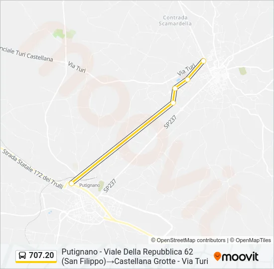 707.20 Bus Line Map