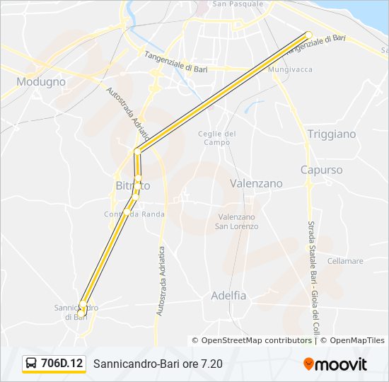 706D.12 bus Line Map