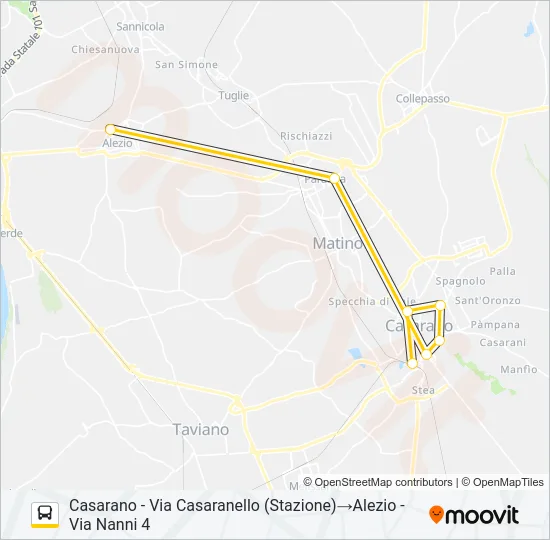 2202DA -1 Bus Line Map