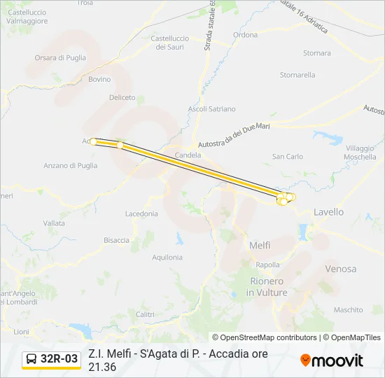 32R-03 Bus Line Map