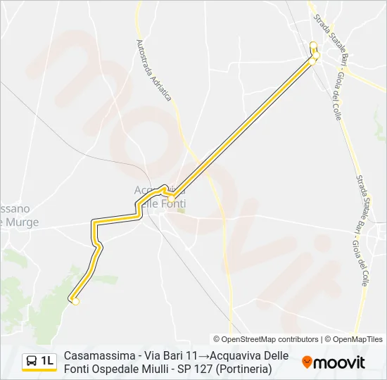 1L Bus Line Map