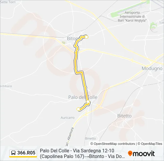 366.R05 Bus Line Map