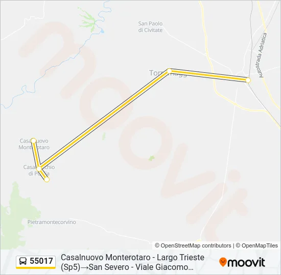 55017 Bus Line Map