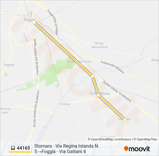 44165 Bus Line Map