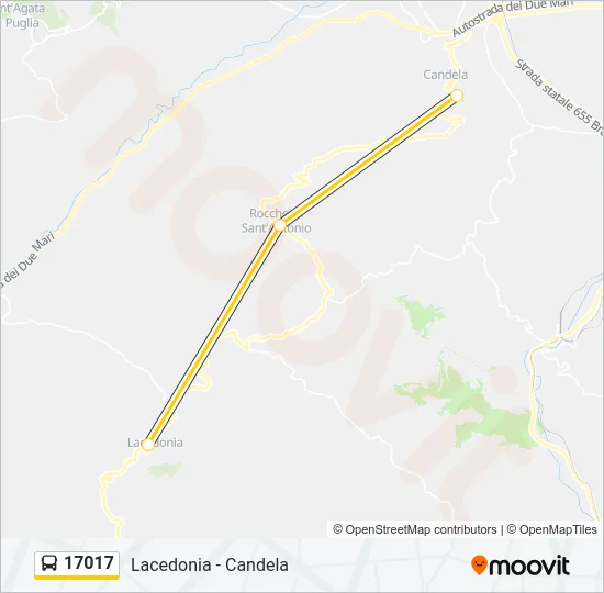 17017 Bus Line Map