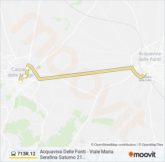 713R.12 bus Line Map