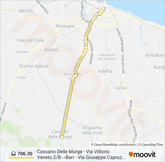 706.30 Bus Line Map