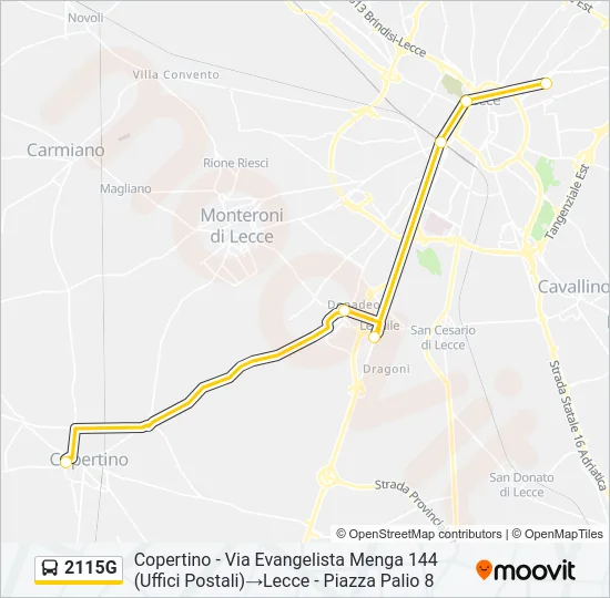 2115G Bus Line Map