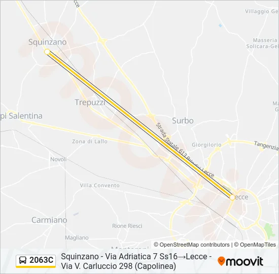 2063C Bus Line Map