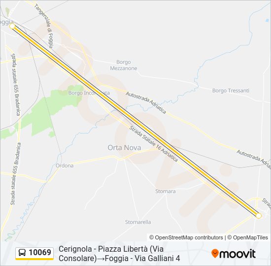 10069 Bus Line Map