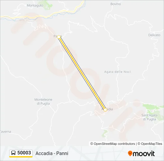 50003 Bus Line Map