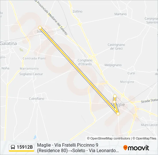 15912B Bus Line Map