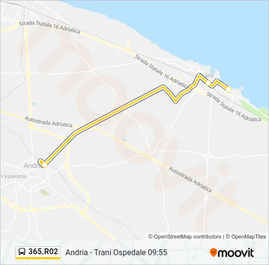 365.R02 Bus Line Map