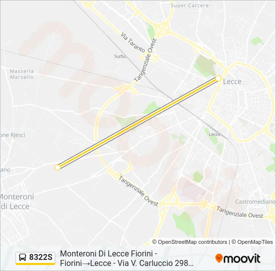 8322S Bus Line Map