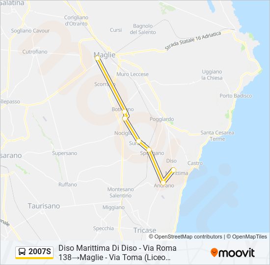 2007S bus Line Map