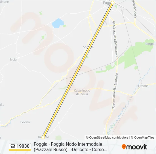 19030 Bus Line Map
