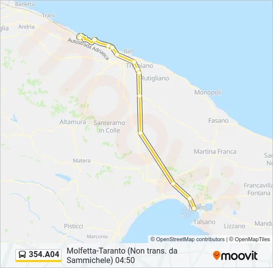354.A04 Bus Line Map