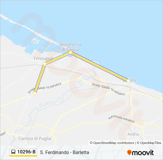 10296-B Bus Line Map