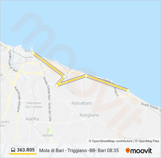 363.R05 Bus Line Map