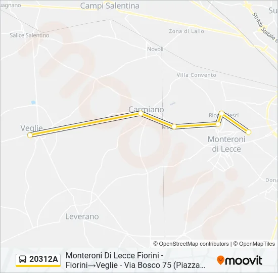 20312A Bus Line Map