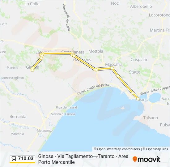 710.03 Bus Line Map