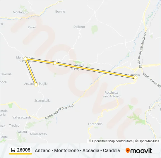 26005 Bus Line Map