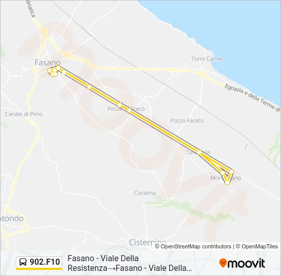 902.F10 Bus Line Map