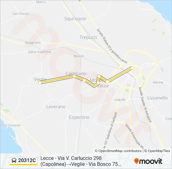 20312C Bus Line Map