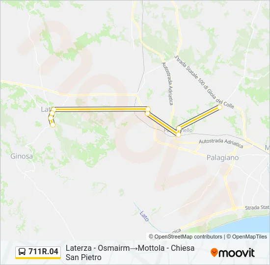 711R.04 Bus Line Map