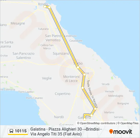 1011S Bus Line Map