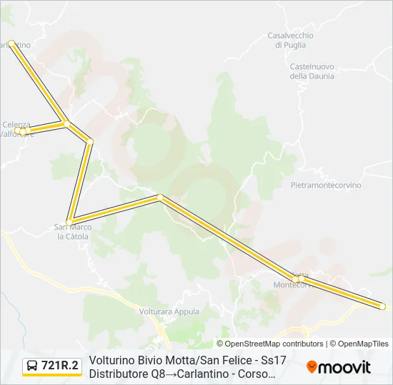 721R.2 Bus Line Map
