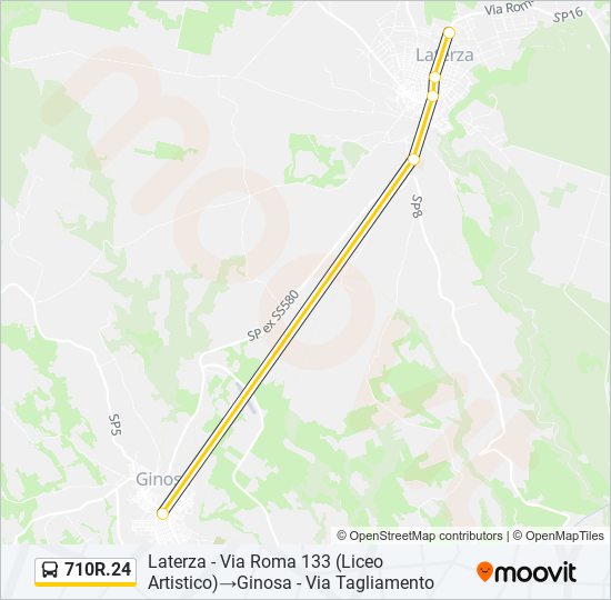 710R.24 bus Line Map