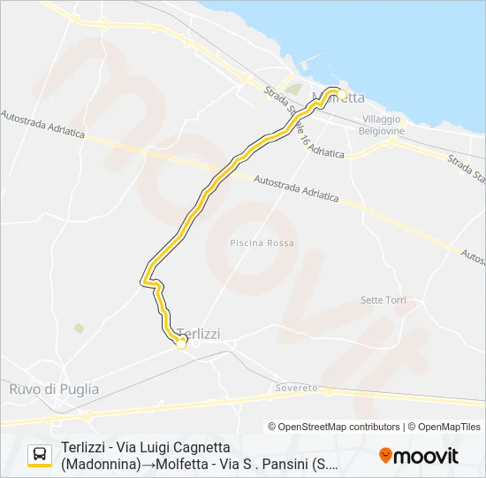 369.A301 Bus Line Map