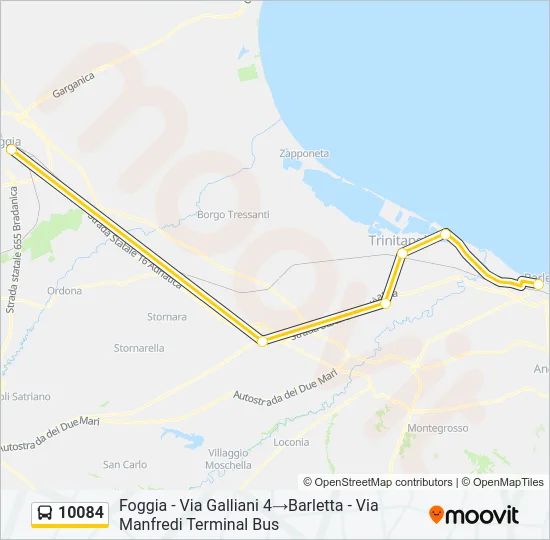 10084 Bus Line Map