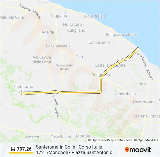 707.26 Bus Line Map
