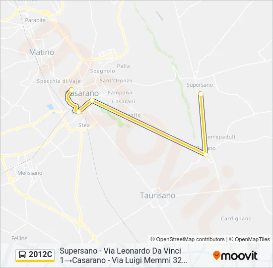 2012C Bus Line Map