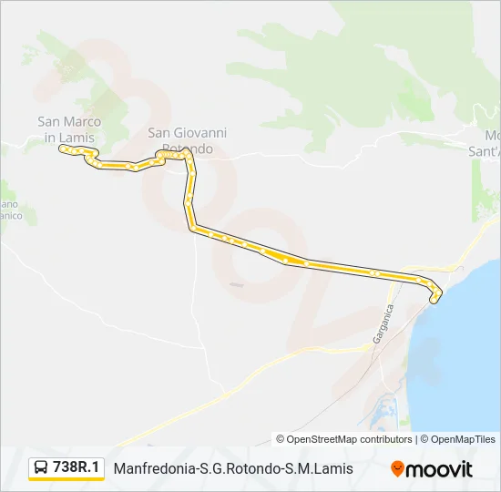 738R.1 Bus Line Map