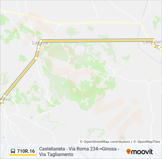 710R.16 bus Line Map