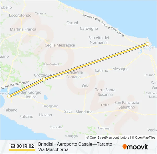 001R.02 Bus Line Map