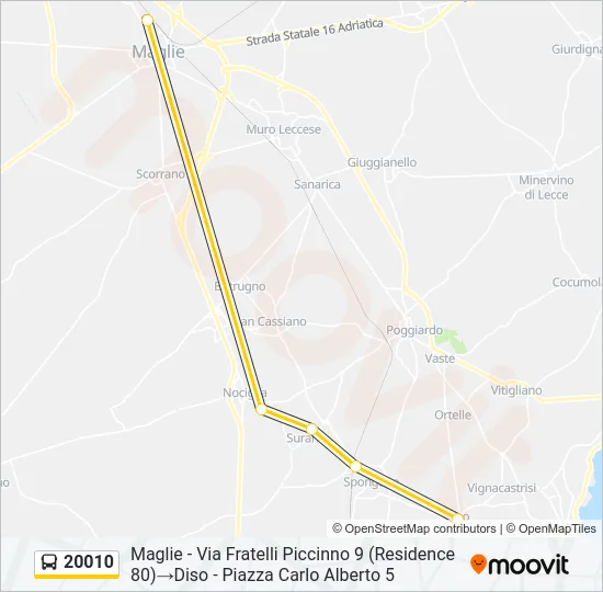 20010 Bus Line Map
