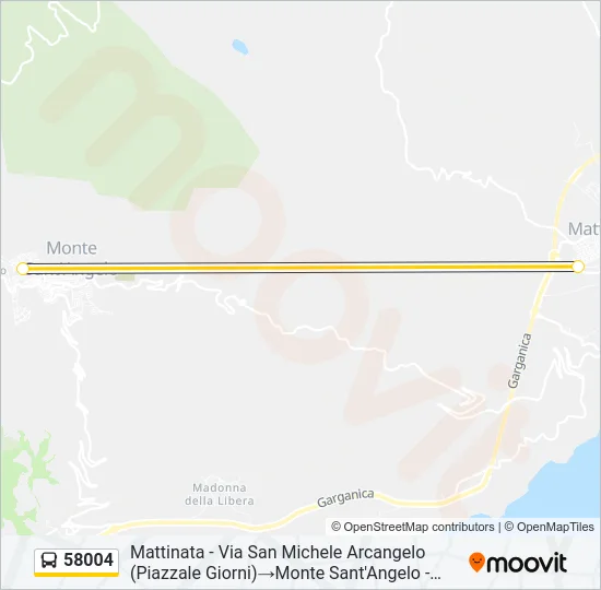 58004 Bus Line Map