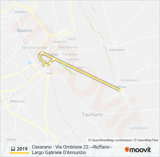 2019 Bus Line Map