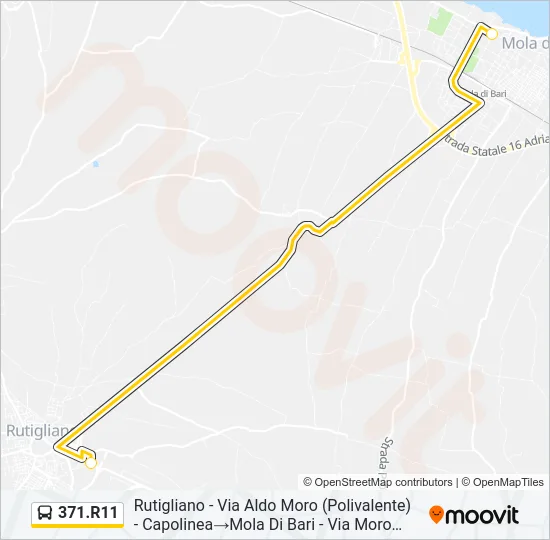 371.R11 Bus Line Map