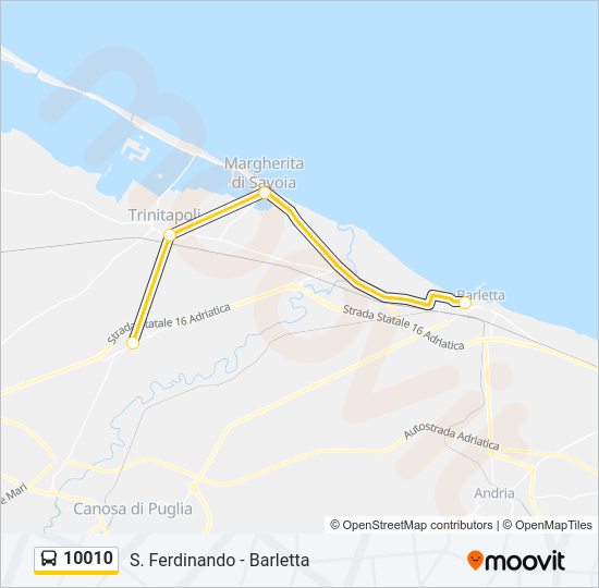 10010 Bus Line Map